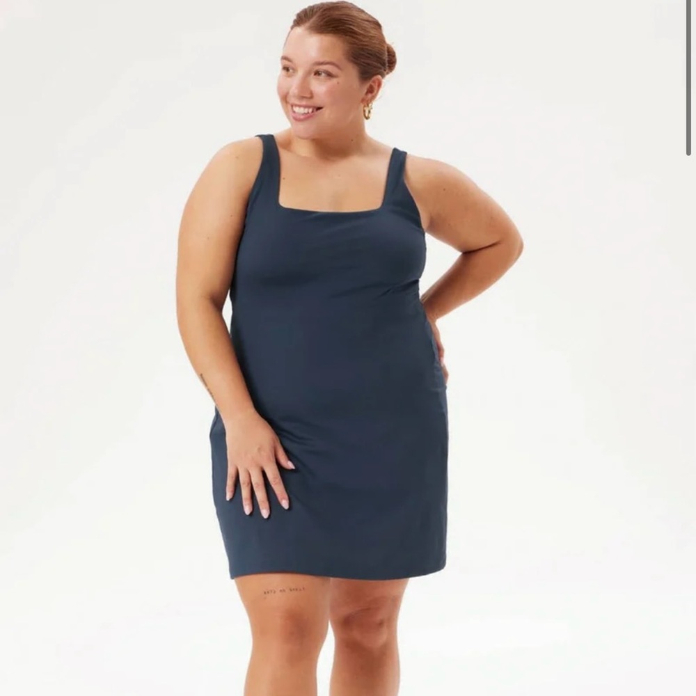 Girlfriend Collective Tommy Dress Midnight Navy XS